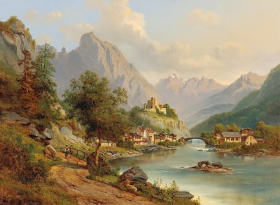 View of Landeck, Pustertal by Edmund Höd